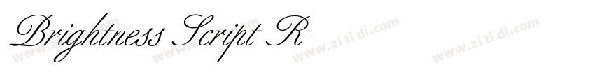 Brightness Script R字体转换